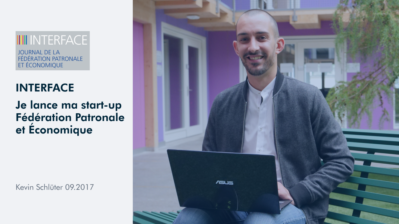 Article "INTERFACE" présentant Antoine, co-fondateur de WEDO, lançant sa start-up dans le domaine du SaaS